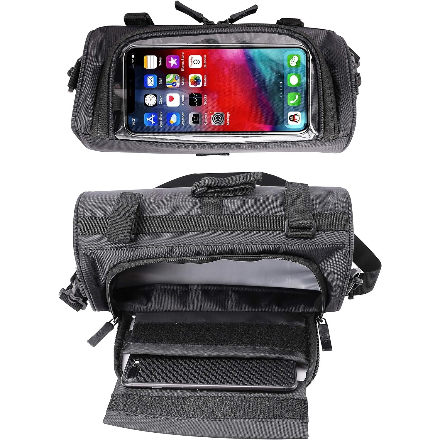 Btr - Handlebar Bike Bag With Smartphone Holder, Black