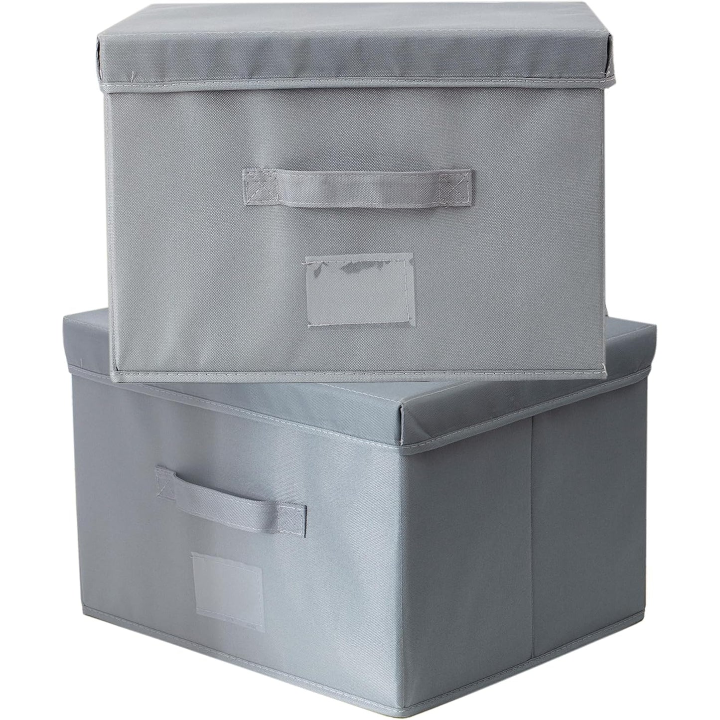 Xilu(Shanghai) Trading Co.,Ltd. - Augfox 2 Pack Large Storage Boxes With Lids (Dark Grey)