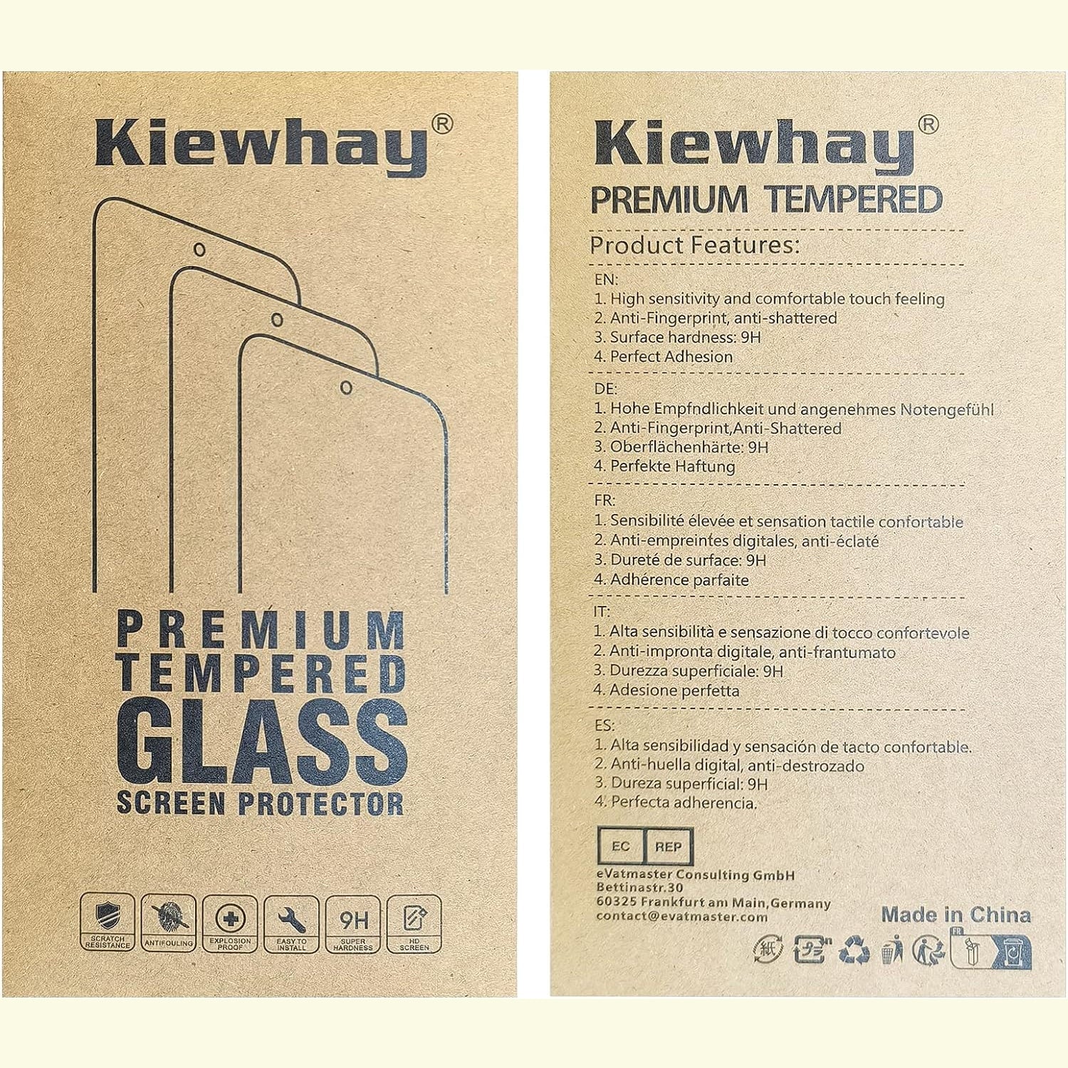 Booms-Tech - Tempered Glass Screen Protector for Samsung Galaxy A13/A23/M13/M23/M33 5G - 3 Pack