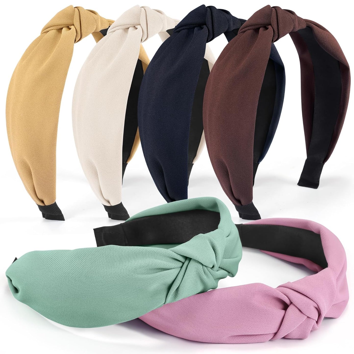 Diyjibb - 6Pcs Stylish Top Knotted Headbands For Women Girls