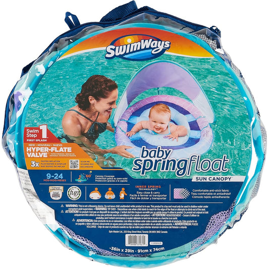 Spin Master - Sun Canopy Inflatable Infant Float, Mermaid Design