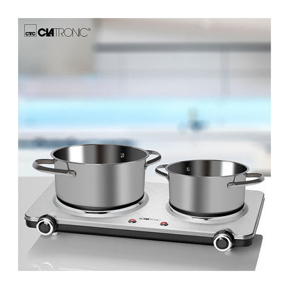 Clatronic - Stainless Steel Double Hotplate