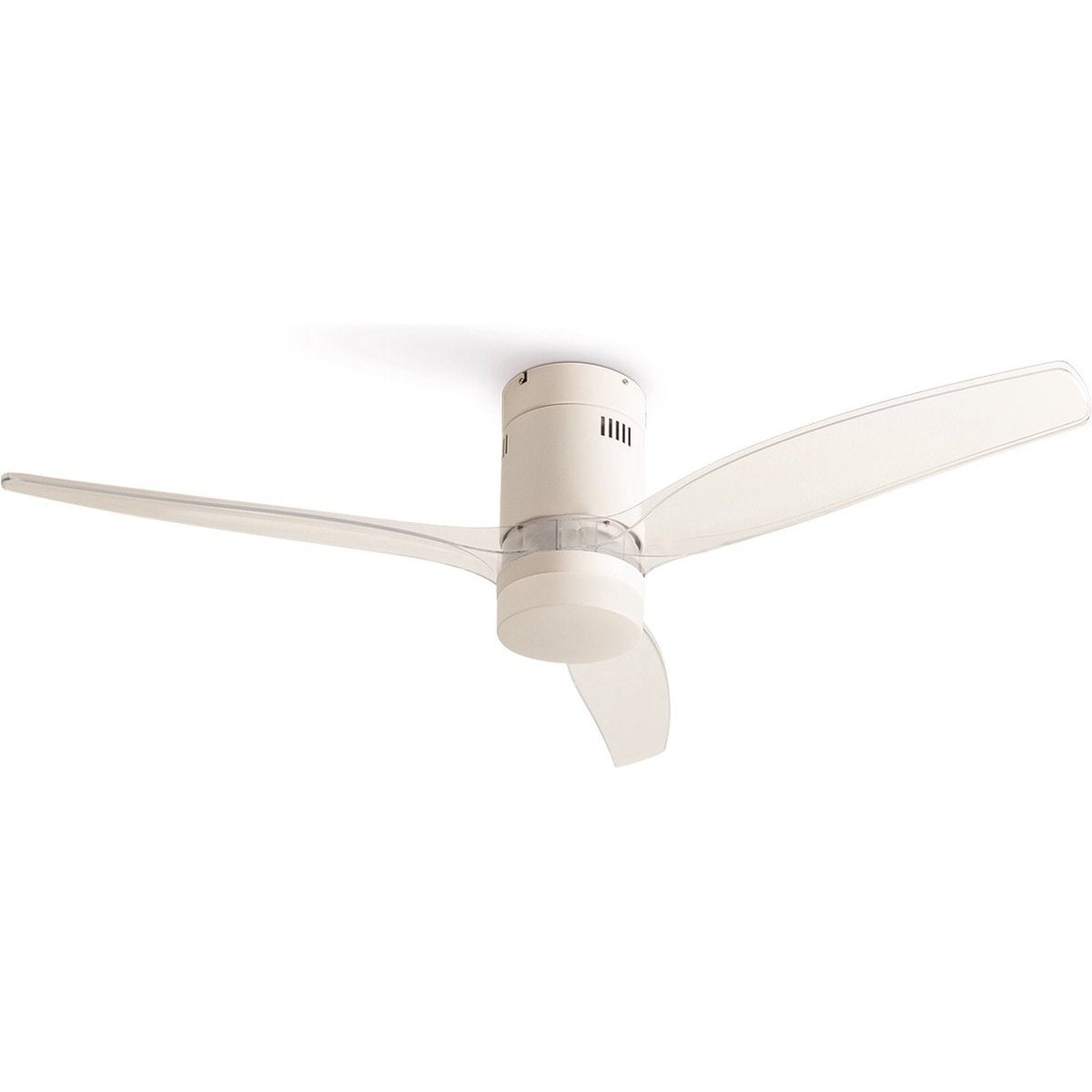 Create - Windcalm Dc-silent Ceiling Fan Winter/summer Function White Transparent With Lighting