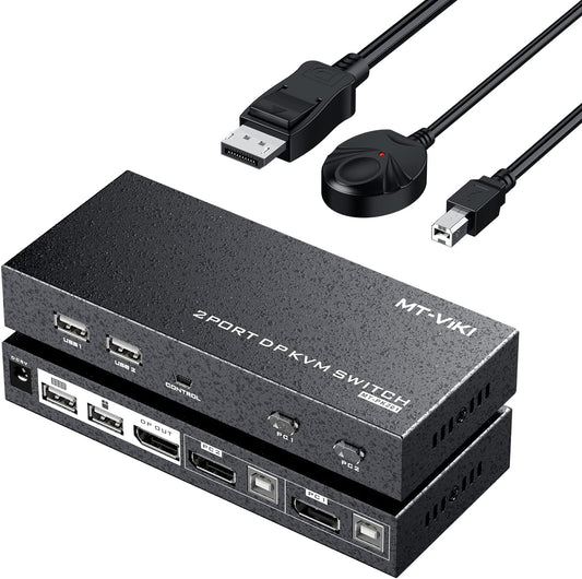 MtViki - 2 Port Auto USB KVM Switch